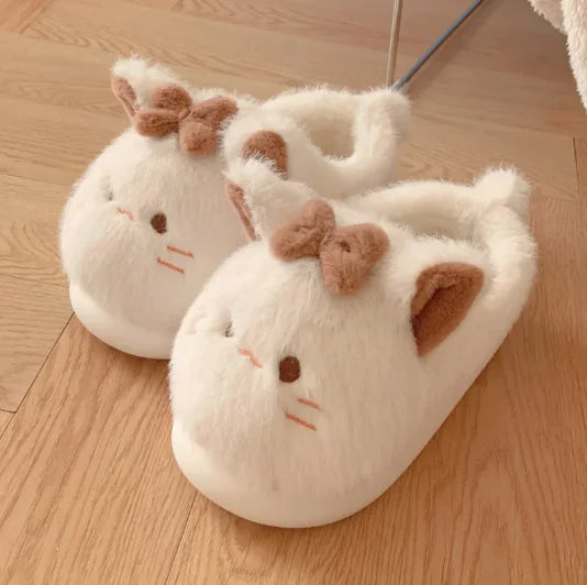Cartoon Cat Cotton Slippers