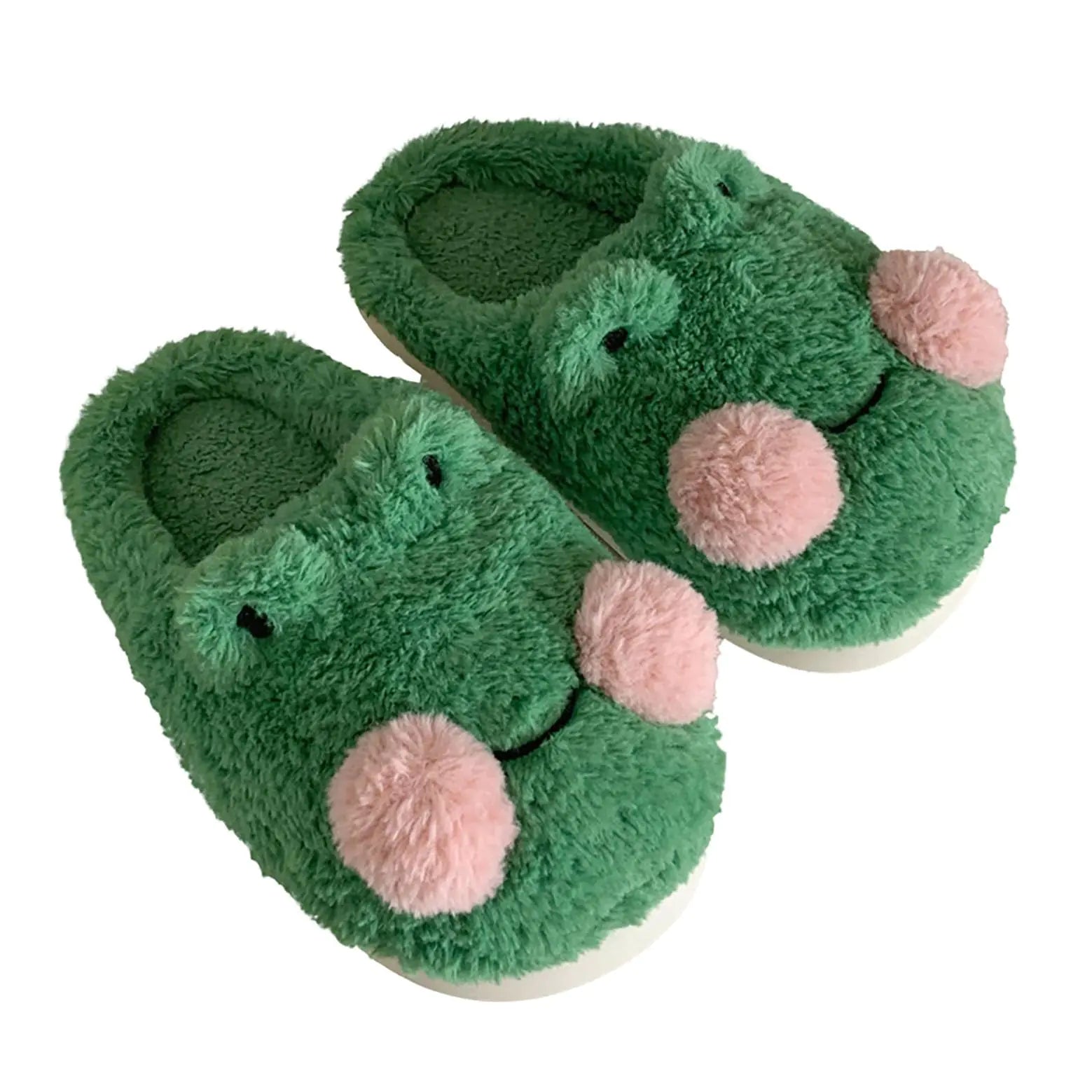 Women's Cozy Frog Memory Foam Slippers