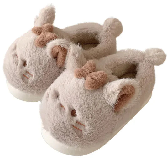Cartoon Cat Cotton Slippers