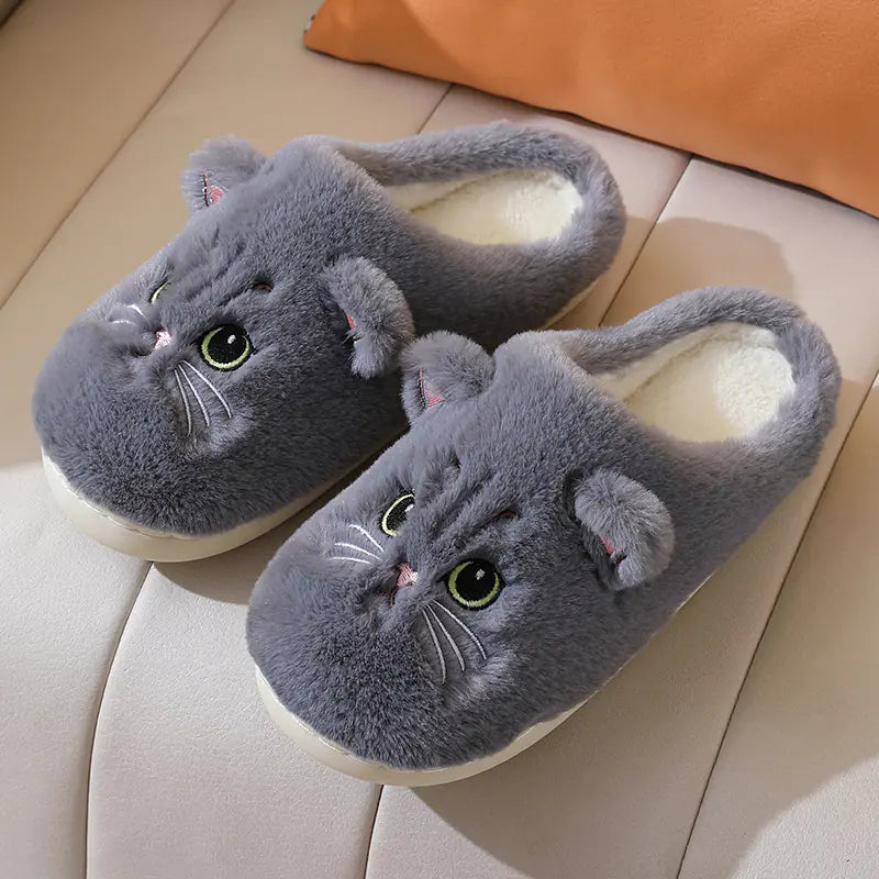 Cat Plush Slippers