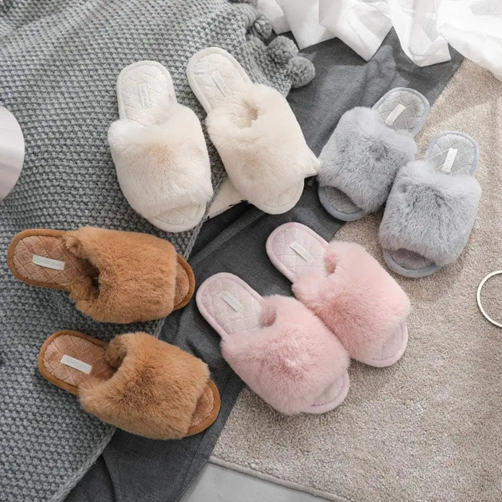 Cozy Faux Fur Slippers