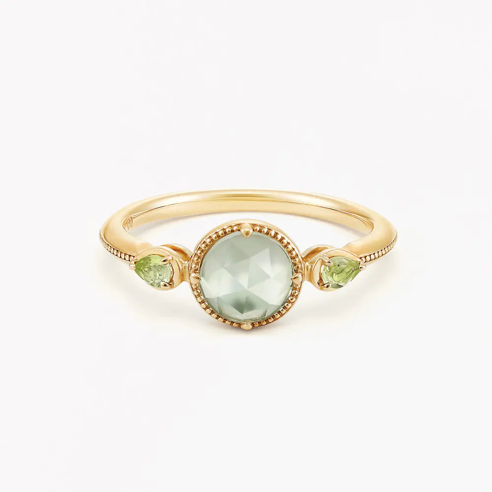 14K Gold-Plated S925 Amethyst Elegance Ring