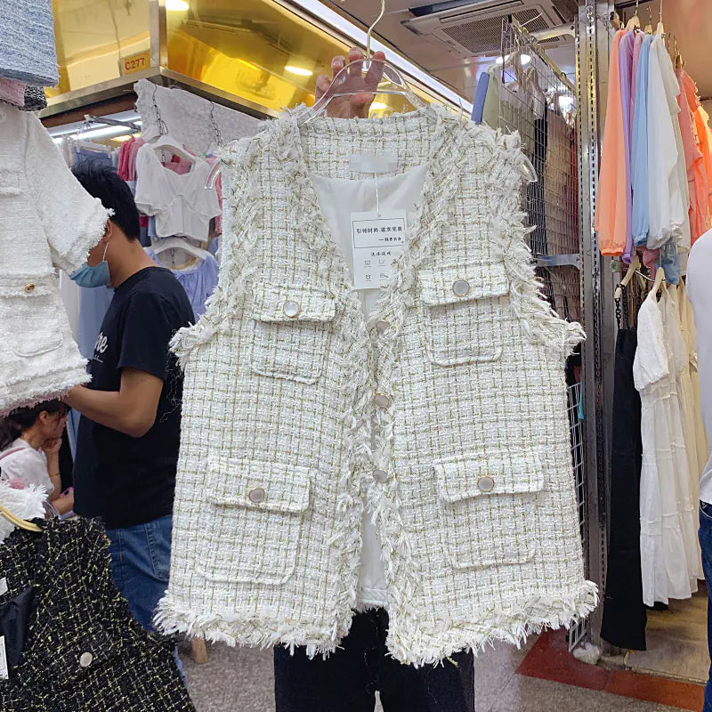 Women's Loose V-neck Cardigan Vest Jacket